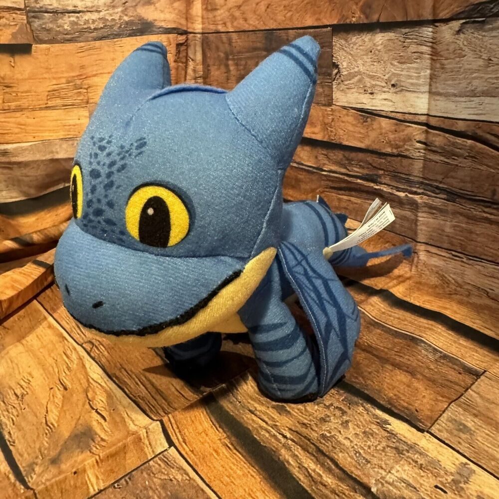 Dreamworks Dragons Rescue Riders Winger Blue Dragon Plush Toy Soft Cuddly